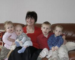Grandmother with 4 grandchildren